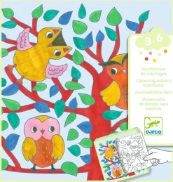 Djeco 10 dibujos para colorear + 10 juegos sorpresa Bosque · Clearance
