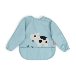 Done by Deer Babero con Mangas Tiny farm Blue ·