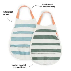 Done by Deer Babero Pullover Stripes Blue/Green · Outlet