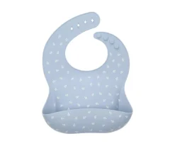 Tutete Babero Silicona leaves Blue Hot