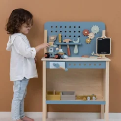 Little Dutch Banco de Trabajo Azul con Herramientas · New