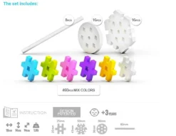 Meli Bloques · Basic Constructor Pastel Travel Box 500 piezas Clearance