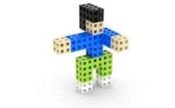 Meli Bloques · Cube 50 piezas Hot