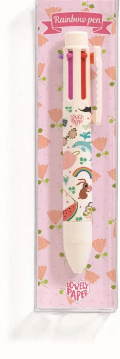 Djeco Bolígrafo de 6 colores Tinou · Lovely Paper Online