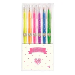 Djeco Bolígrafos de gel fluorescente (6 ud) · Lovely Paper Discount