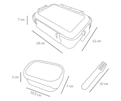 Tutete Caja Almuerzo Bento Little Red New