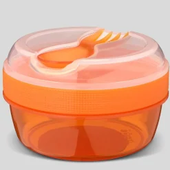 Carl Oscar Caja Almuerzo con Tapa Refrigerante N'ice Cup Naranja · New