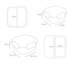 Tutete Caja Almuerzo Grande Funny Letters Sale