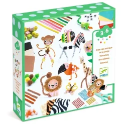 Djeco Caja Creativa Crea animales de la Jungla · New