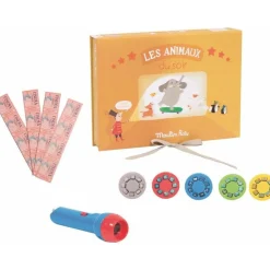 Moulin Roty Caja del cine animales Pequeñas Maravillas Hot