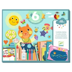 Djeco Cofre multiactividad El gato y sus amigos ·