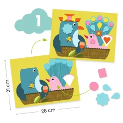 Djeco Cofre multiactividad El gato y sus amigos ·