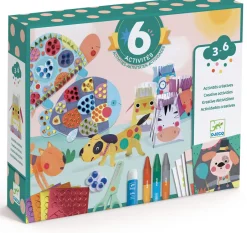 Djeco Cofre multiactividad Los animales y su casa ·