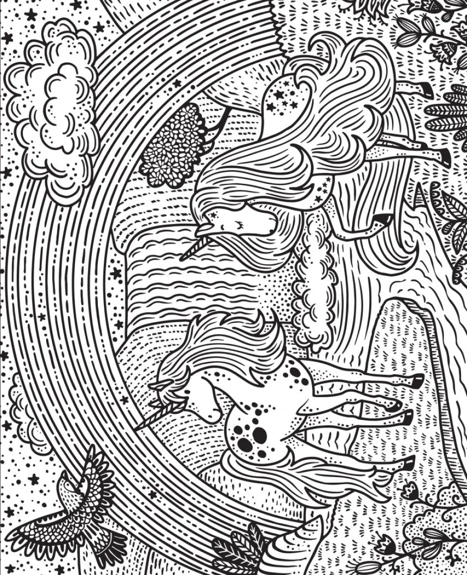 Usborne Colorea por arte de magia · Arcoiris New