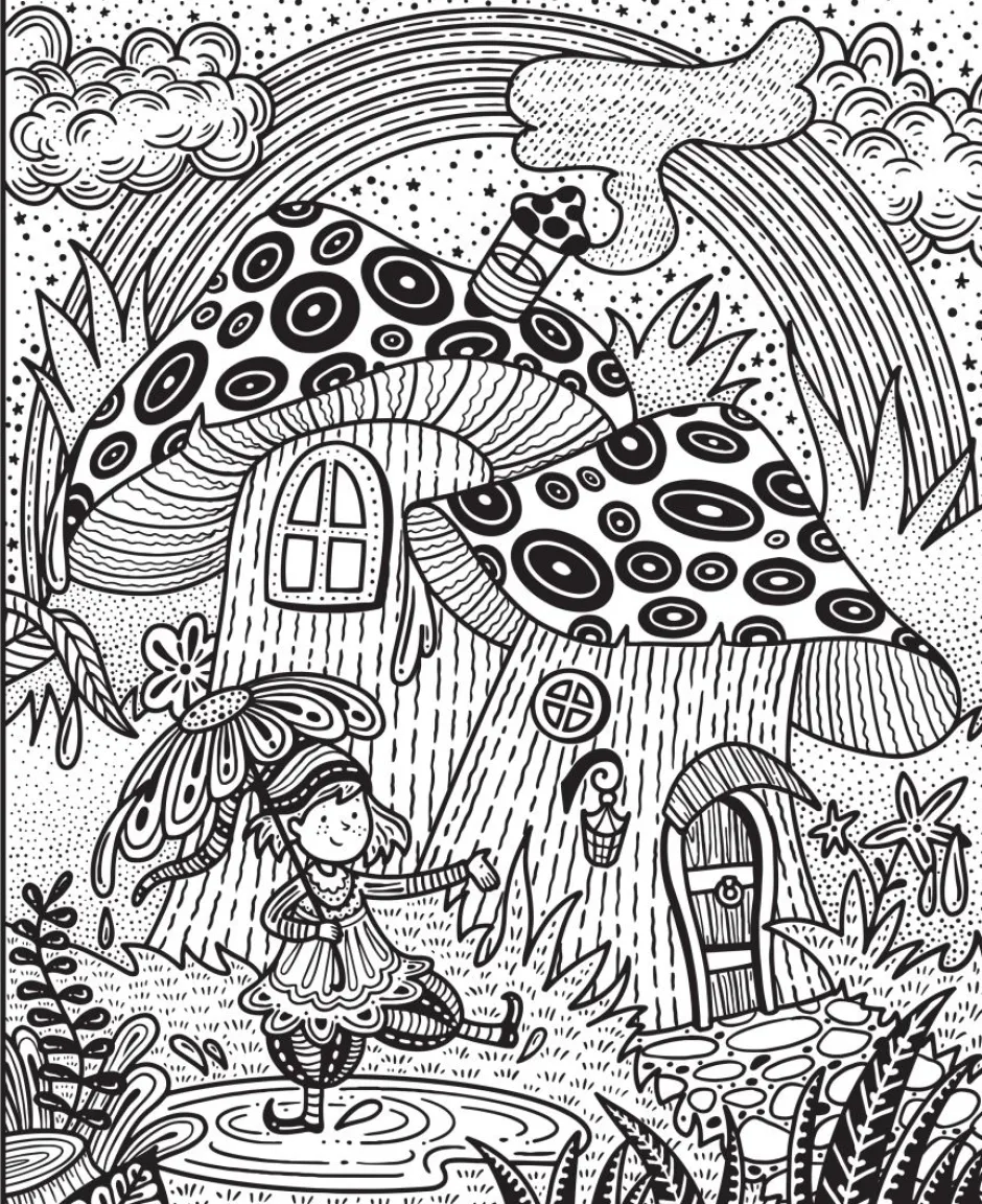 Usborne Colorea por arte de magia · Arcoiris New