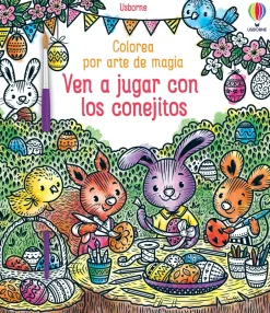 Usborne Colorea por arte de magia · Jugar con Conejitos Clearance