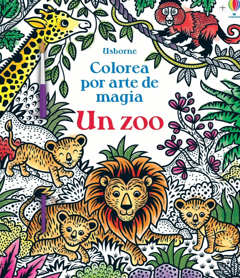 Usborne Colorea por arte de magia · Un Zoo Clearance