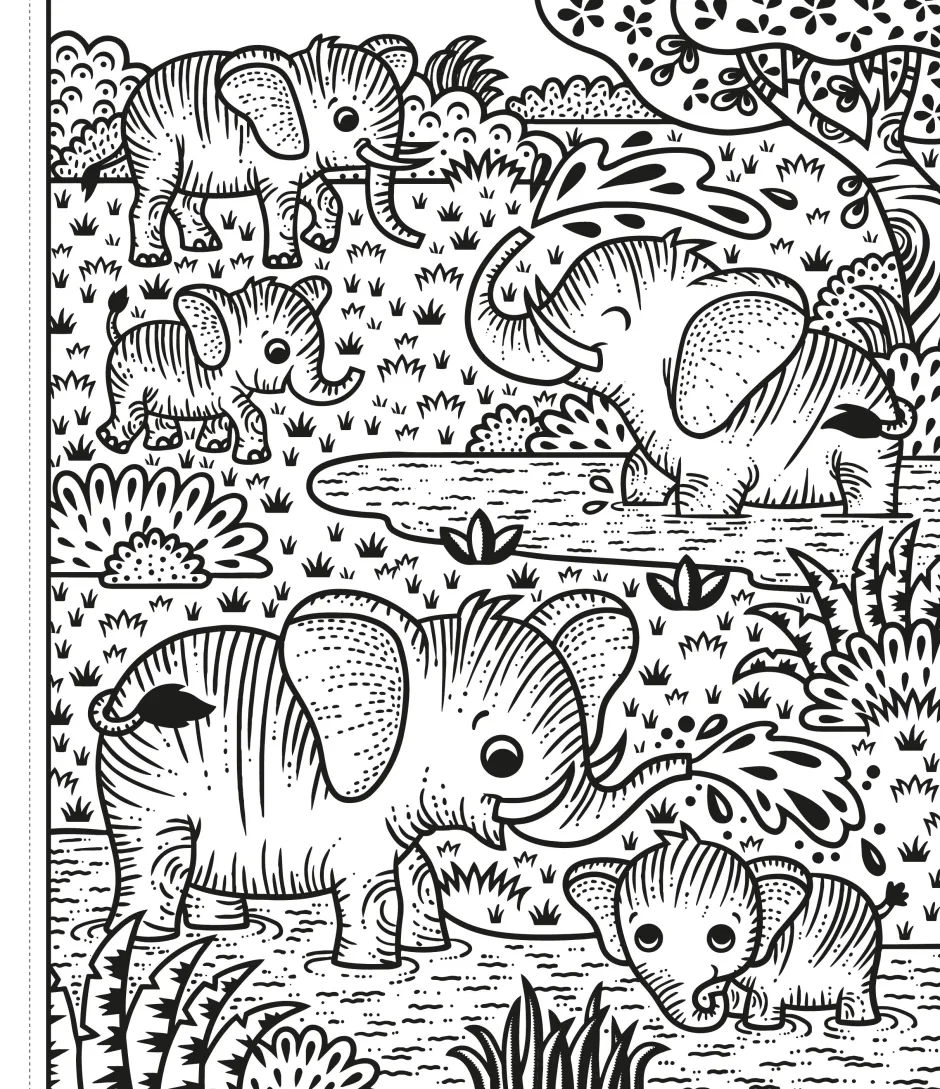 Usborne Colorea por arte de magia · Un Zoo Clearance