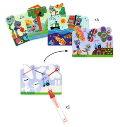 Djeco Colorear Mágico con agua Escondido en el jardín · Hot