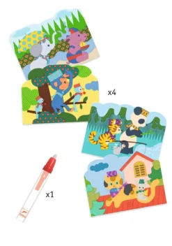 Djeco Colorear Mágico con agua Escondido afuera · Outlet