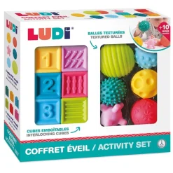 Ludi Conjunto 6 bolas y 6 cubos · Sale
