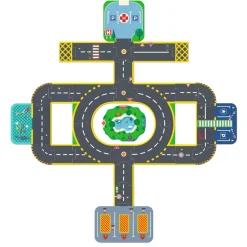 Djeco Crazy Motors Circuit City Puzzle gigante 34 piezas · Outlet