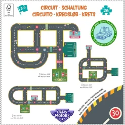Djeco Crazy Motors Circuit de ville Puzzle gigante · Clearance