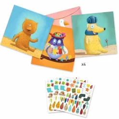Djeco Crear con pegatinas Animales · Outlet