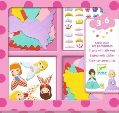 Djeco Crear con pegatinas Me gustan las princesas Sale