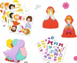Djeco Crear con pegatinas Me gustan las princesas Sale