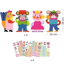 Djeco Crear con pegatinas Resplandecientes · Online