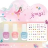 Souza Esmalte de Uñas 3 colores + Stickers Elfo· Clearance