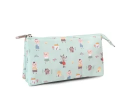 Tutete Estuche escolar 3 compartimentos The Three Little Pigs