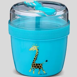 Carl Oscar Fiambrera Snack N'ice Cup L Jirafa Turquesa · New