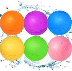 SOPPYCID Globos agua reutilizables SOLID opacos · 6 uds
