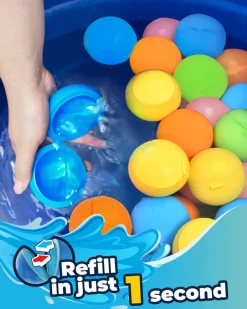 SOPPYCID Globos agua reutilizables SOLID opacos · 6 uds