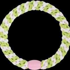 Kknekki Goma de pelo Pink Lime Glitter Stripe Best