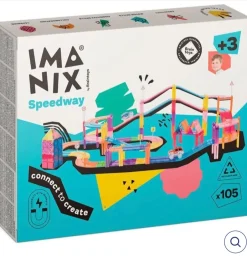 Braintoys Imanix Pista de Carreras 105 piezas ·