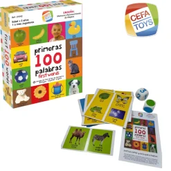Cefa Juego de actividad Mis primeras 100 palabras Español-Ingles Clearance