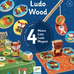 Djeco Juego educativo Ludo Wood · Hot