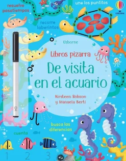 Usborne Libro Pizarra · De visita en el acuario Discount