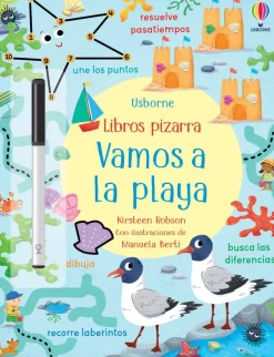 Usborne Libro Pizarra · Vamos a la playa Hot