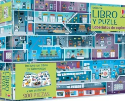 Usborne Libro Puzzle Laberintos de Espías Clearance