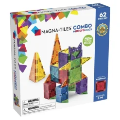 Magna Tiles Magna-T Combo + MicroMags Set 62 piezas Best