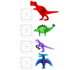 Magna Tiles Magna-T Dino World Set 40 piezas Outlet