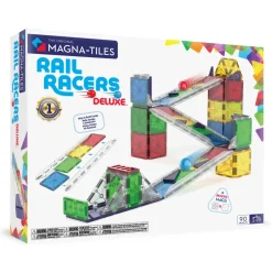 Magna Tiles Magna-T Rail Racers Set 90 piezas New