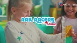 Magna Tiles Magna-T Rail Racers Set 90 piezas New
