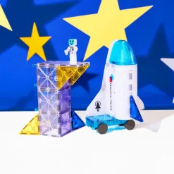 Magna Tiles Magna-T Space + MicroMags Set 32 piezas Clearance