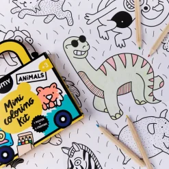 Omy Mini Pocket Animales para colorear + 4 lápices ·