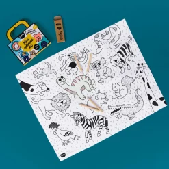 Omy Mini Pocket Animales para colorear + 4 lápices ·
